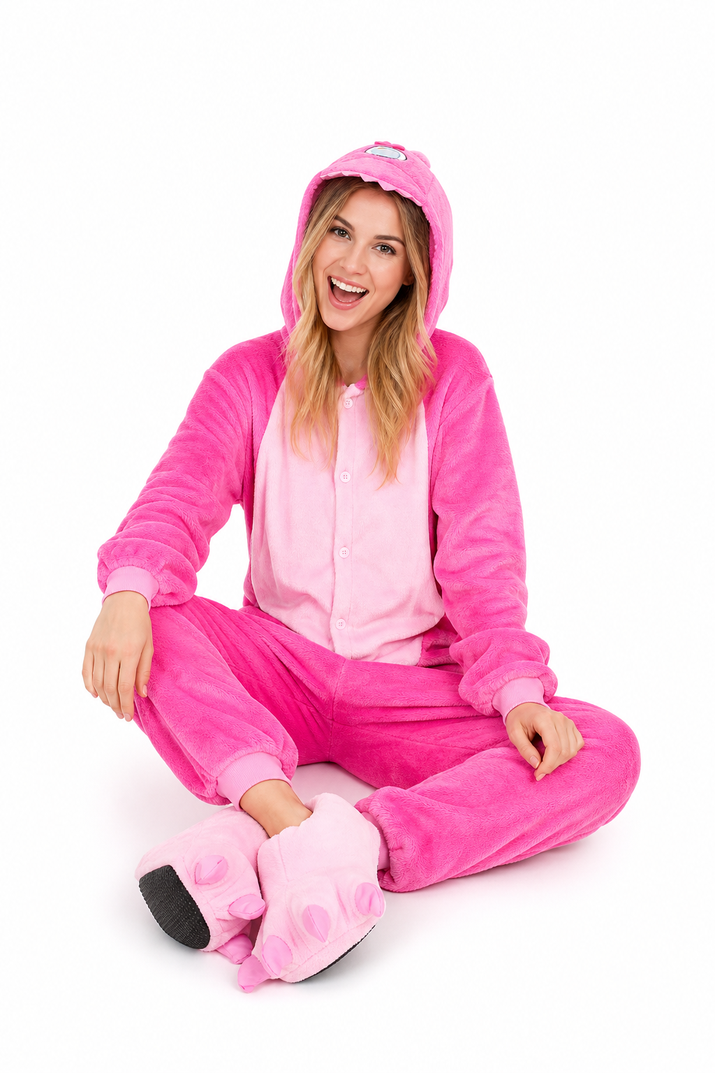 Adult Pink Monster Kigurumi Onesie