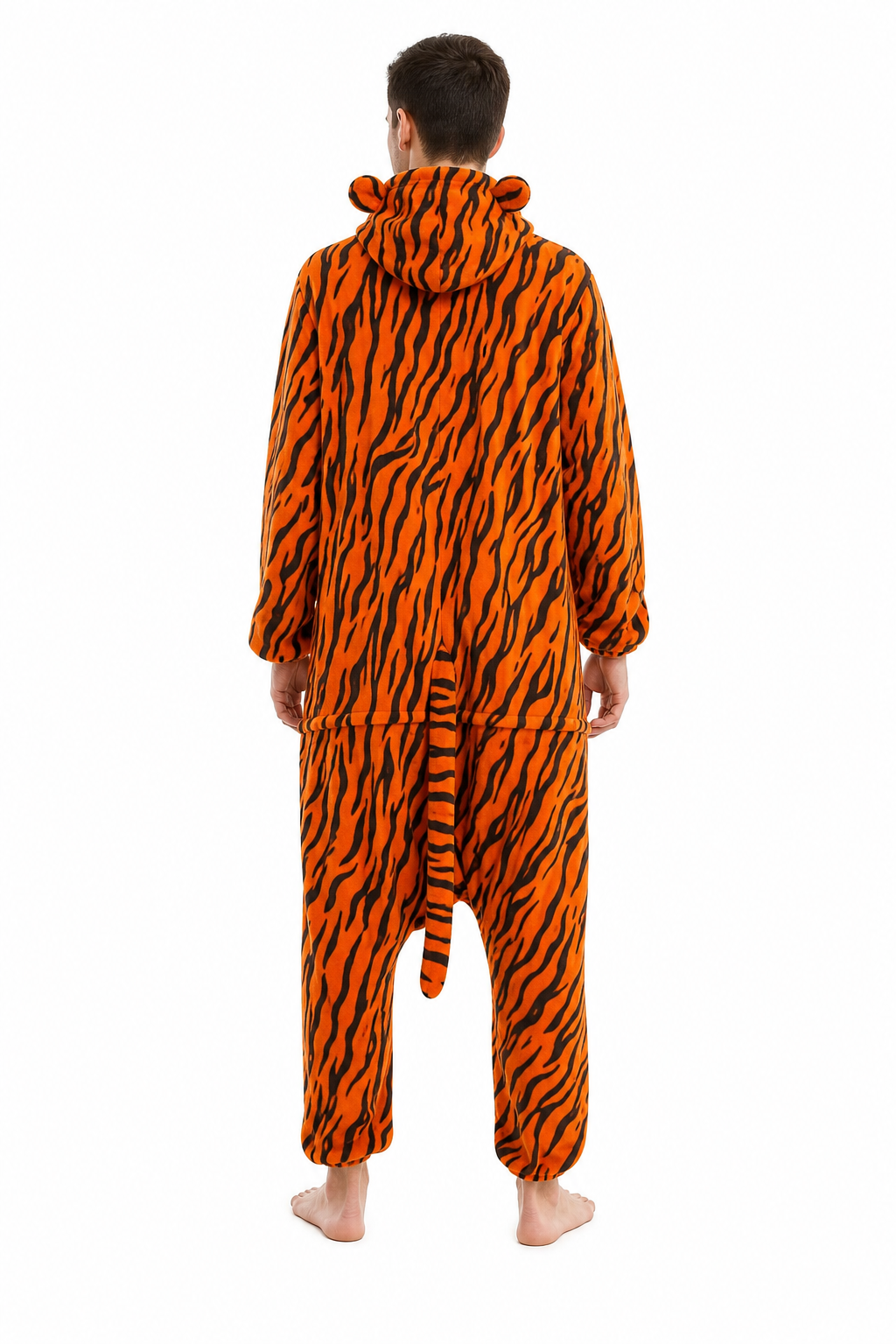 Adult Plush Orange Tiger Animal Kigurumi