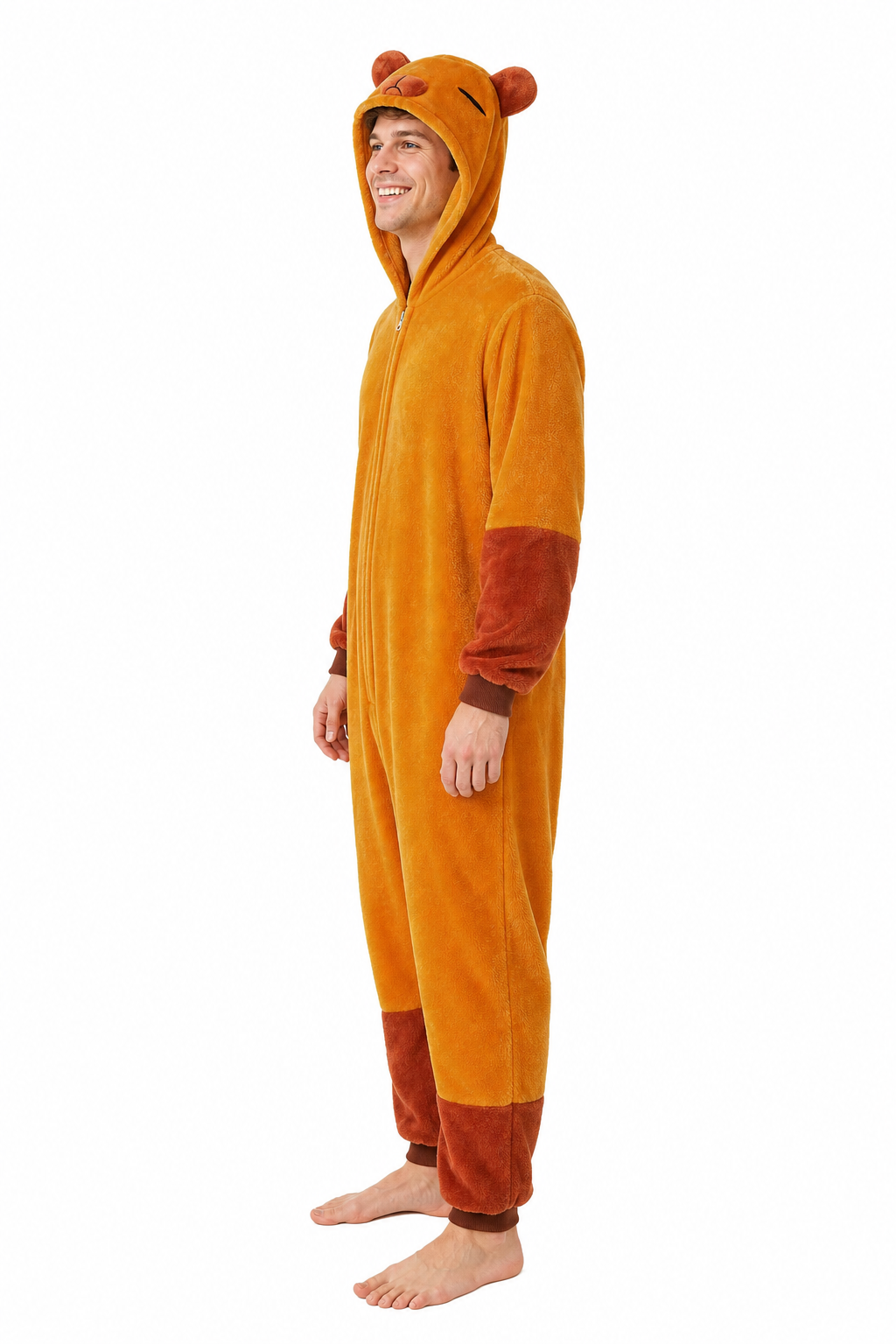 Adult Amber Two-Tone Bear Kigurumi Onesie