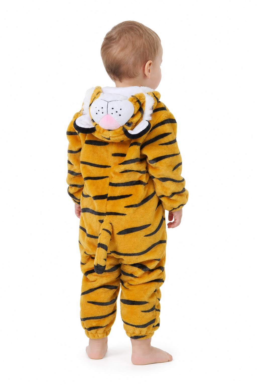 Baby Plush Tiger Hooded Kigurumi Onesie