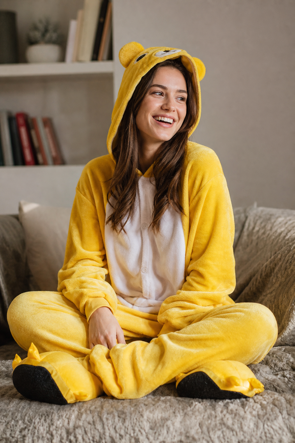 Adult Yellow Bear Kigurumi Onesie