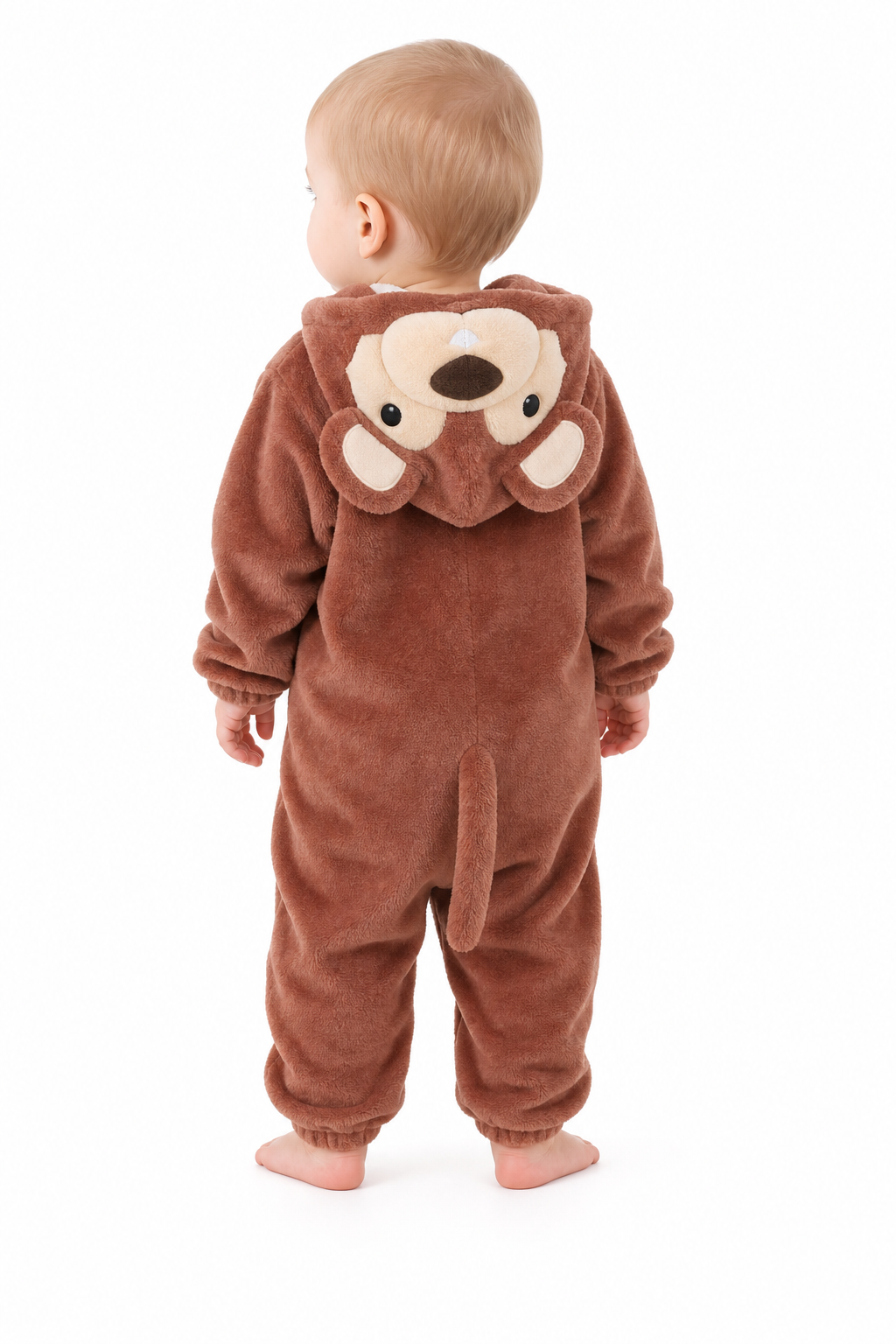 Brown Plush Squirrel Kigurumi Onesie for Baby