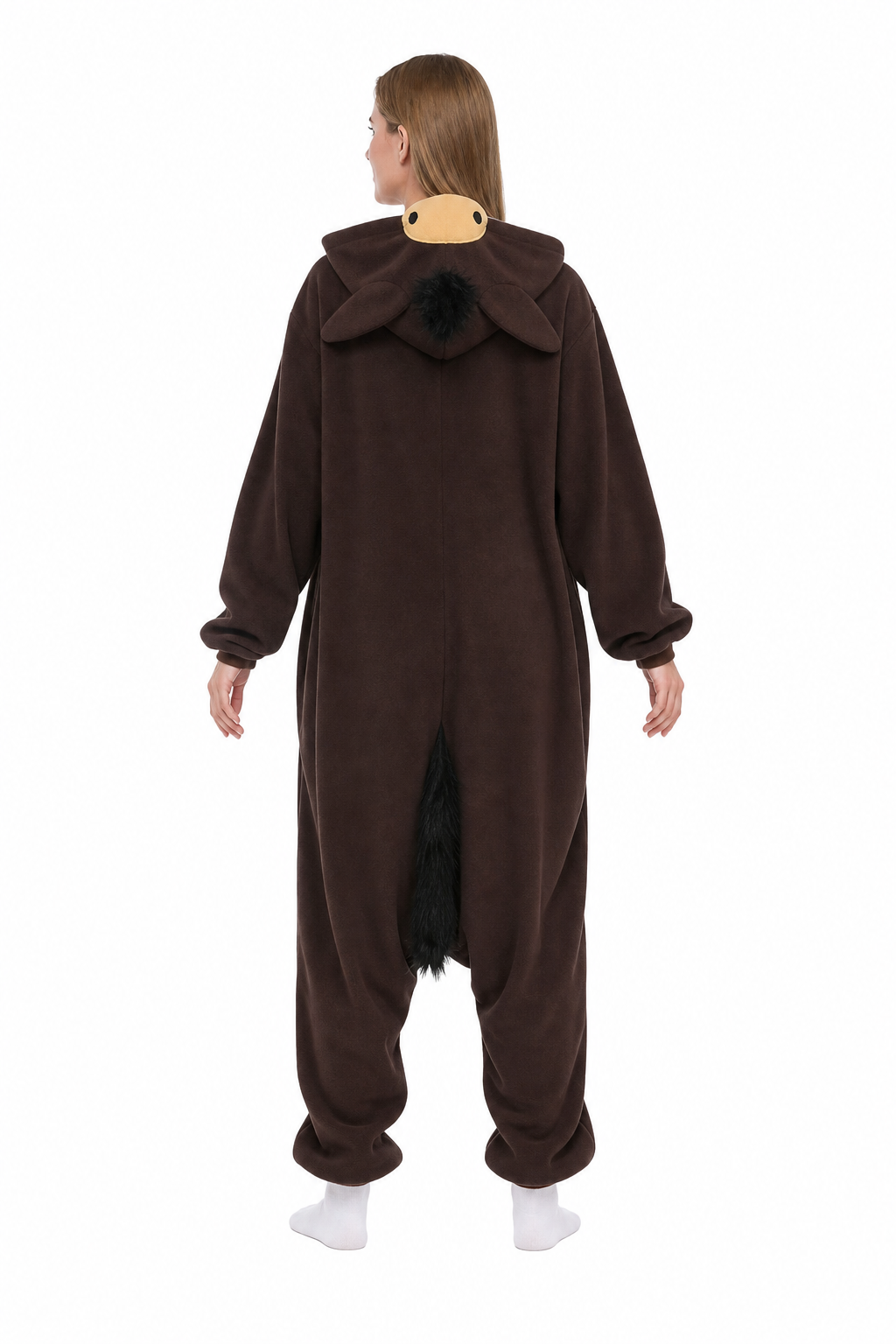 Adult Plush Brown Donkey Onesie Costume