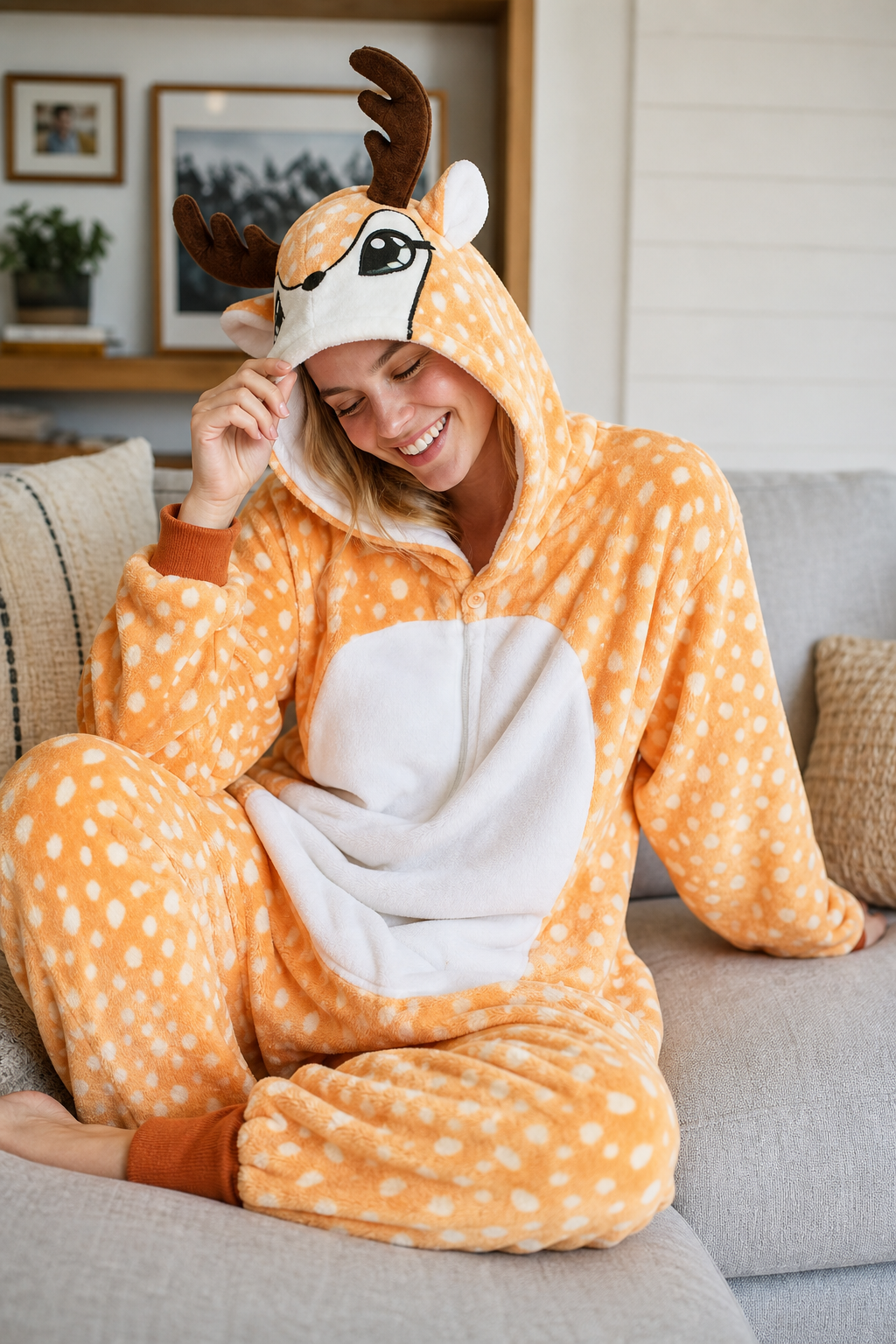 Adult Spotted Fawn Kigurumi Onesie