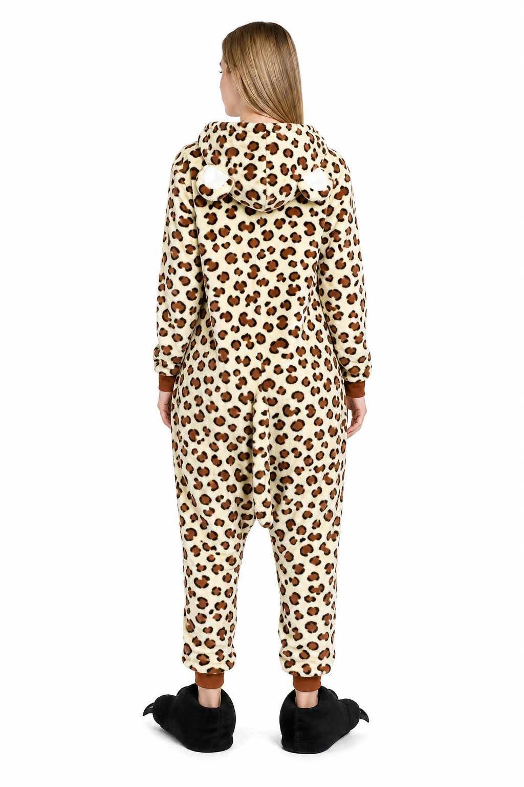 Adult Hooded Leopard Print Kigurumi Onesie