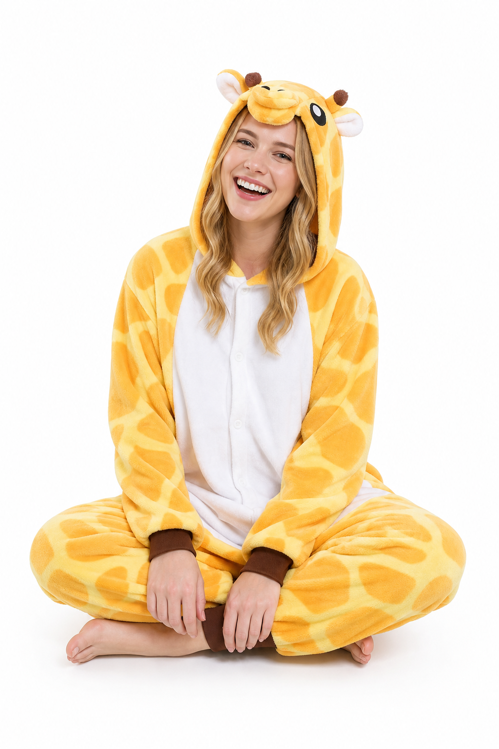 Adult Hooded Giraffe Kigurumi Onesie
