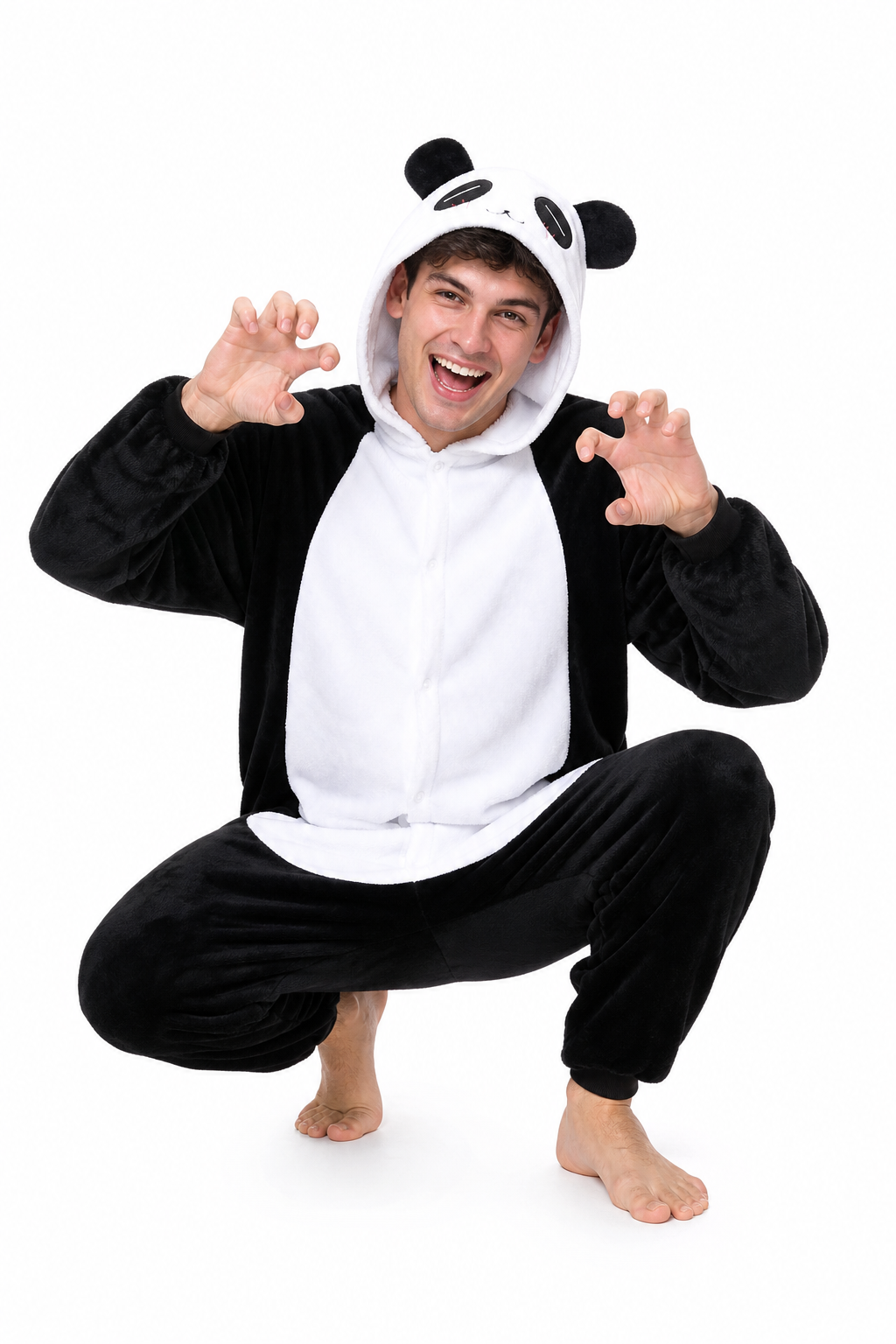 Adult Black & White Panda Kigurumi Onesie