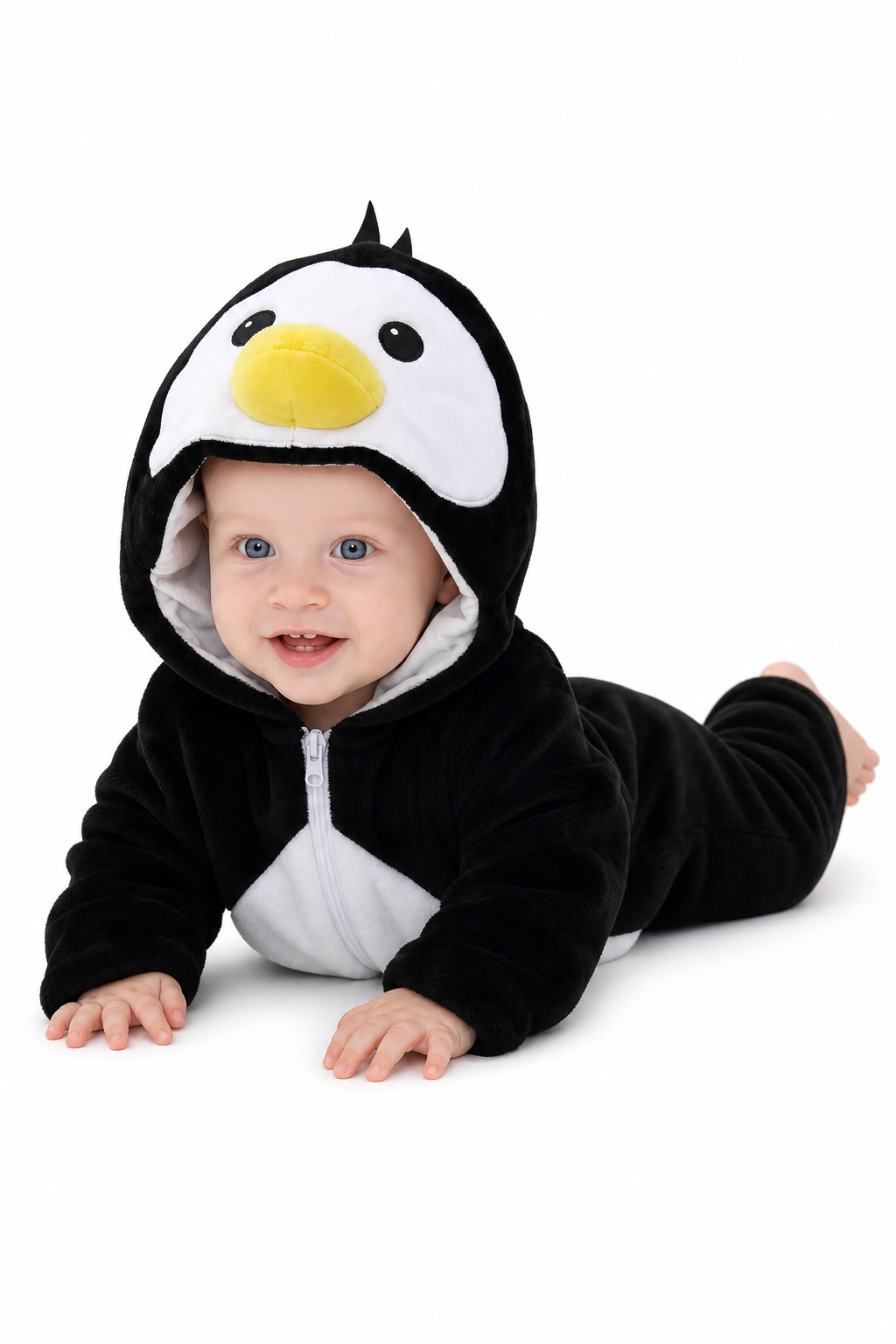 Plush Hooded Baby Penguin Kigurumi Onesie