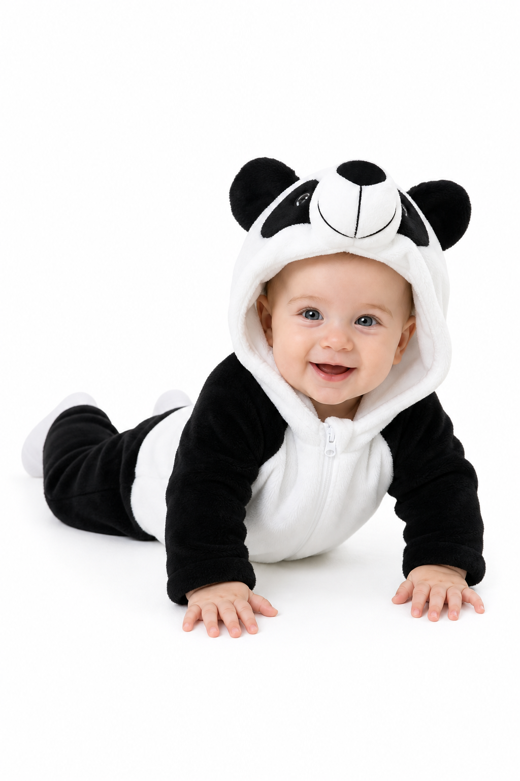 Baby Plush Panda Costume Onesie with Hood