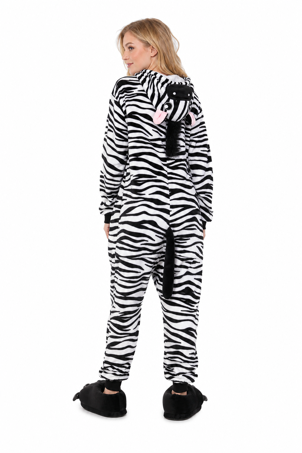 Adult Hooded Zebra Kigurumi Onesie