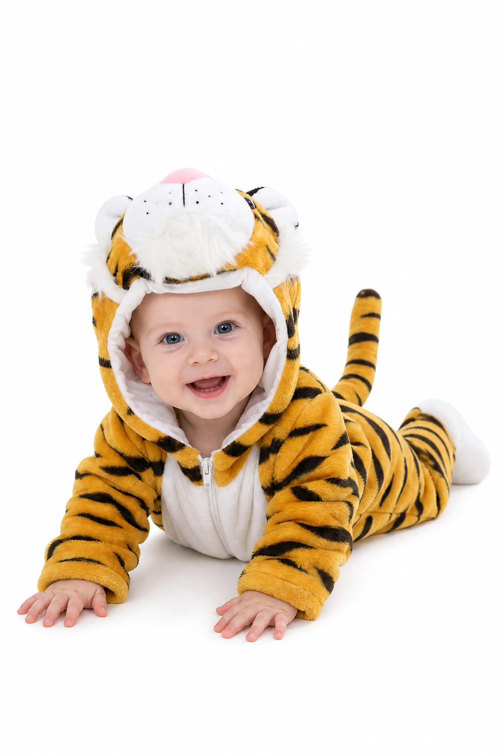 Plush Hooded Baby Tiger Costume