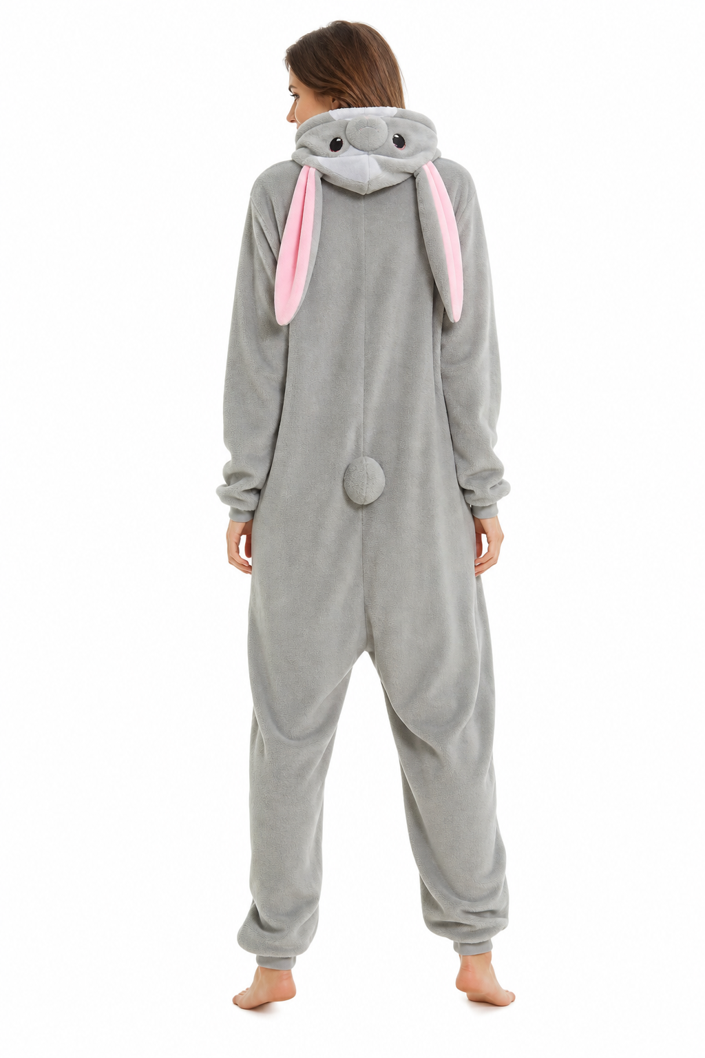 Adult Hooded Grey Bunny Kigurumi Onesie