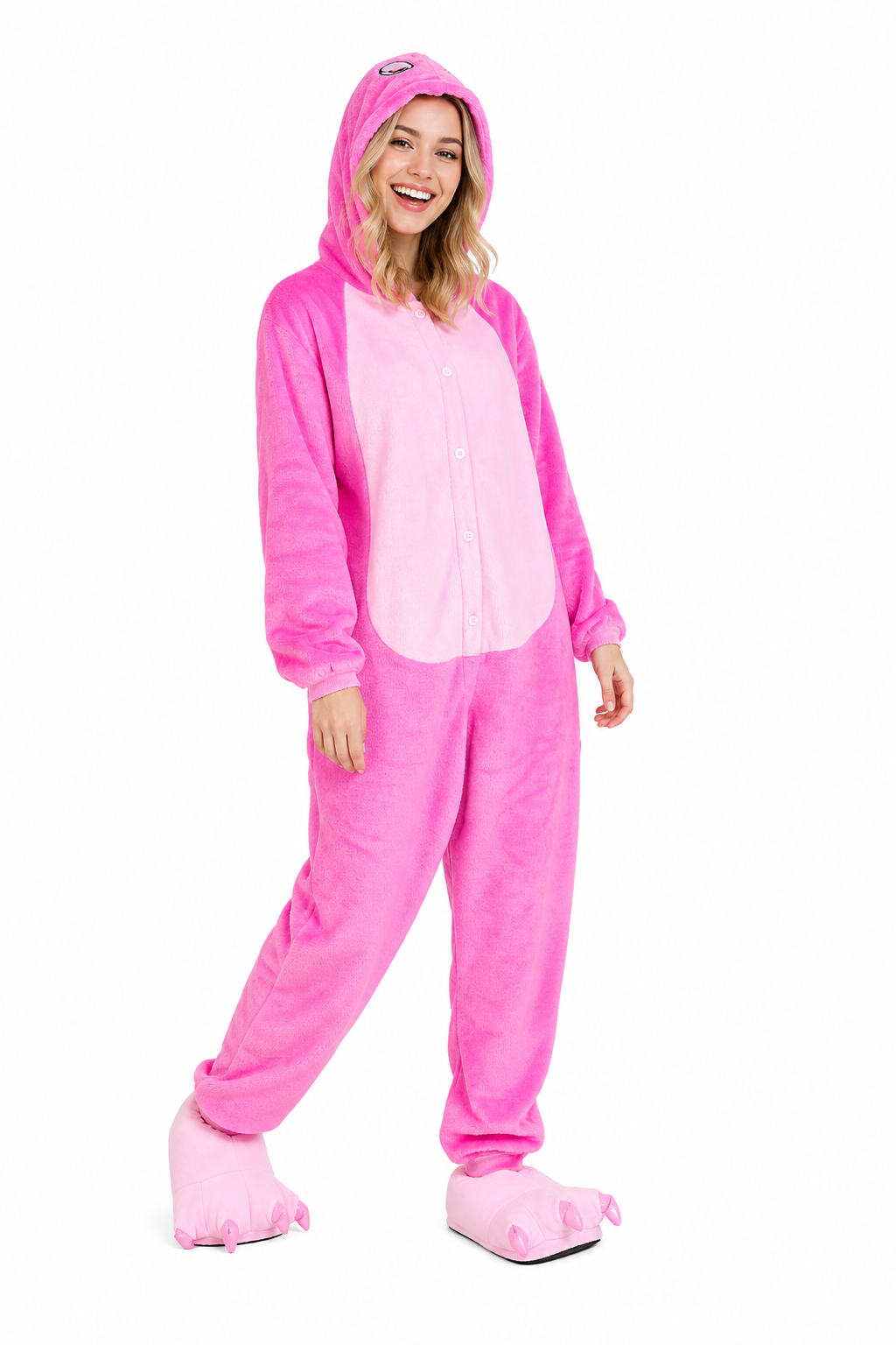 Adult Pink Monster Kigurumi Onesie