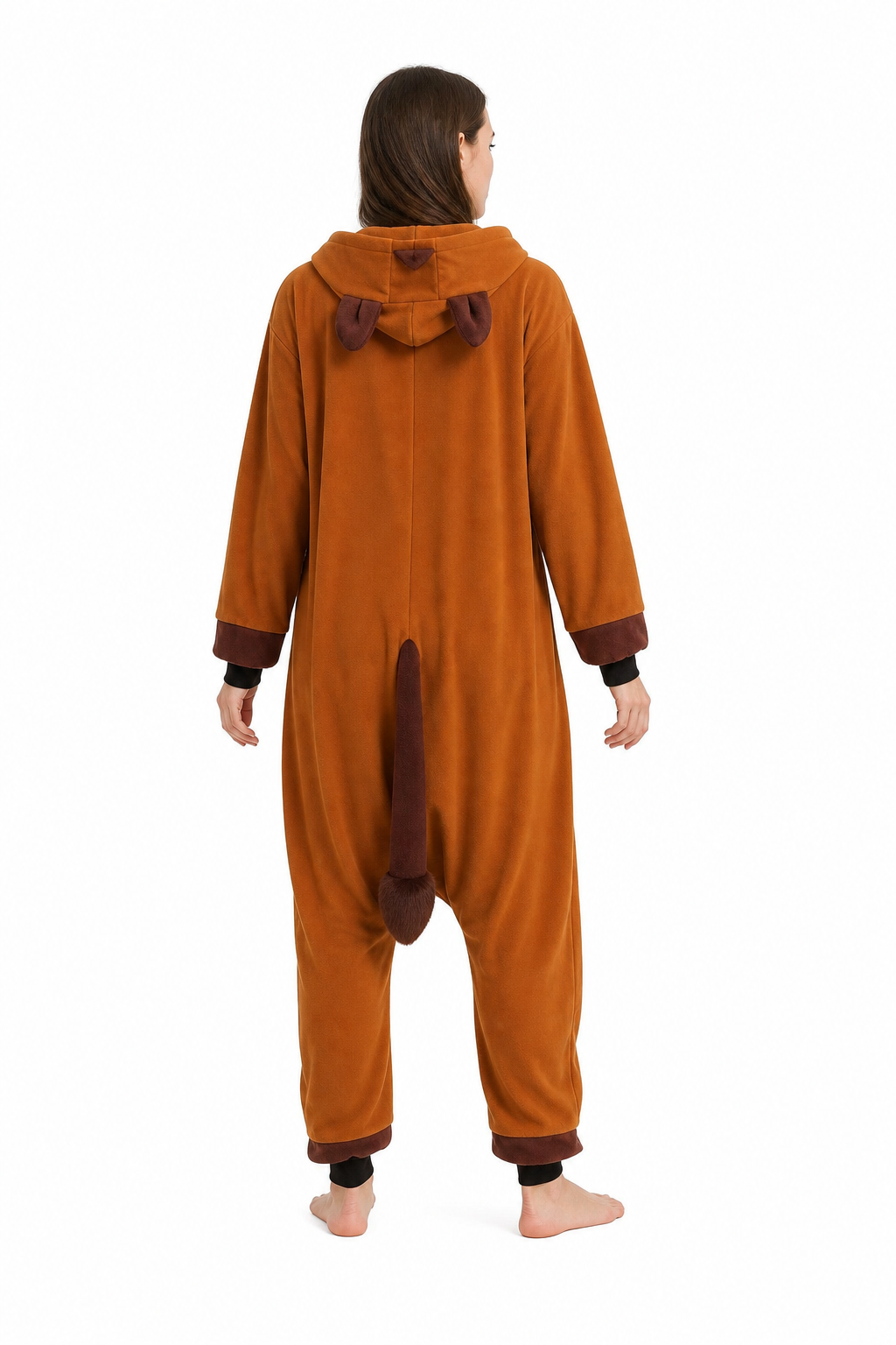 Adult Hooded Brown Bear Kigurumi Onesie