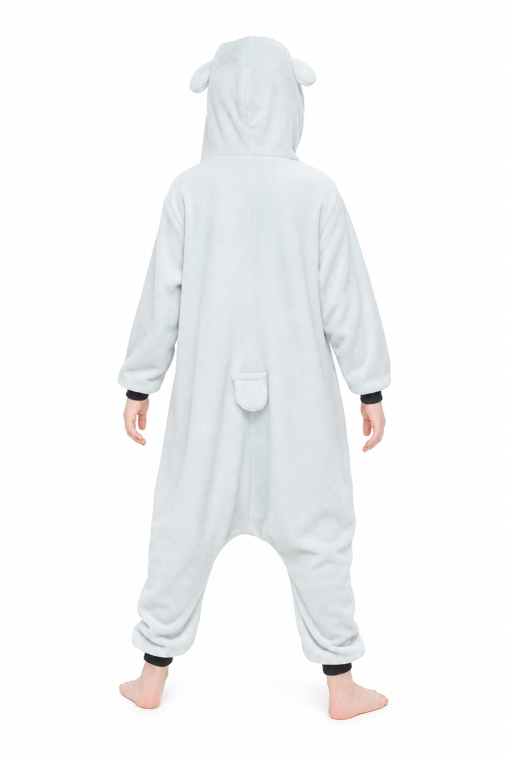 Kids' Hooded Gray Koala Kigurumi Costume Onesie