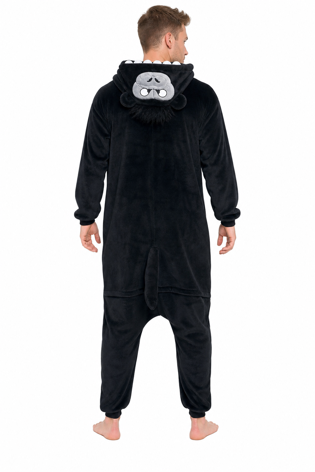 Adult Hooded Black Gorilla Kigurumi Onesie
