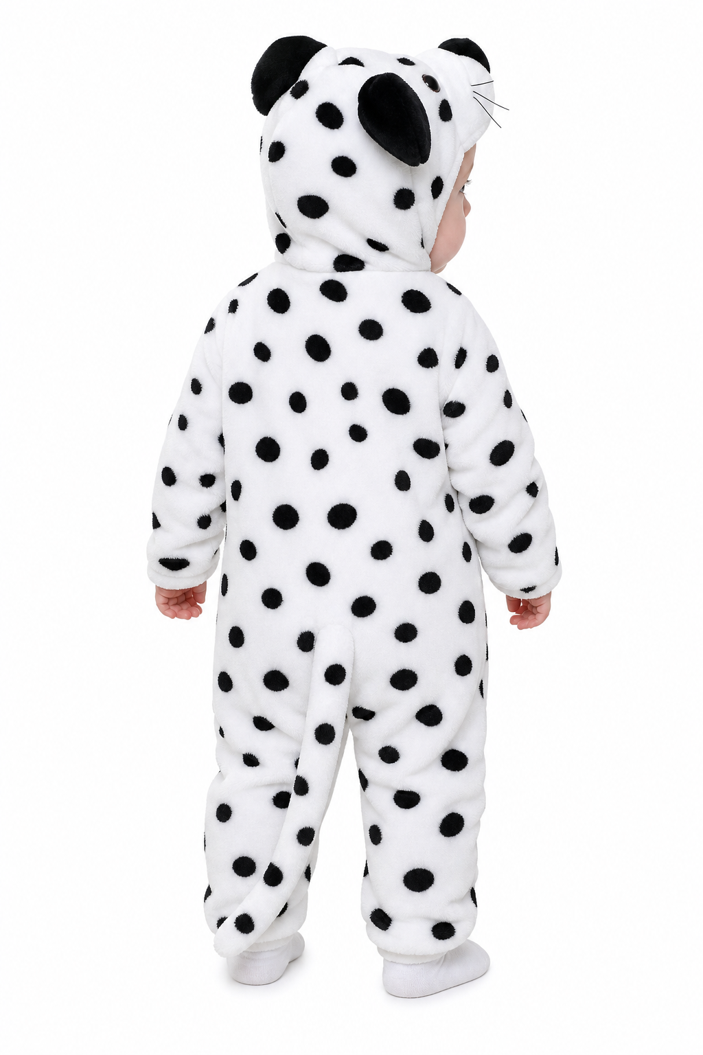 Cute Baby Plush Dalmatian Dog Kigurumi Onesie