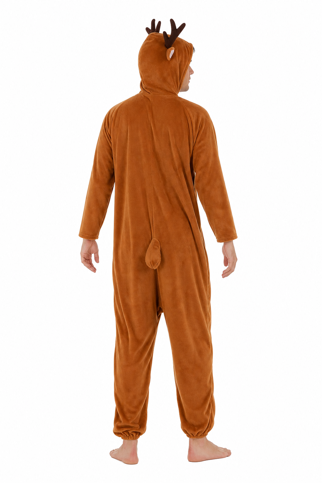 Adult Reindeer Kigurumi Onesie with Antler Hood