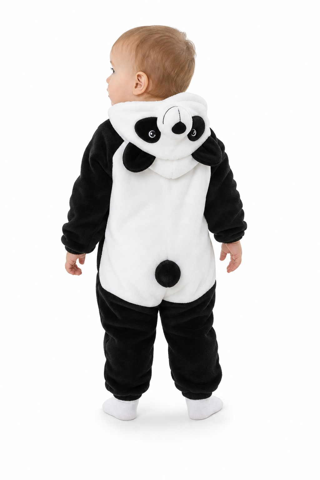 Baby Plush Panda Costume Onesie with Hood