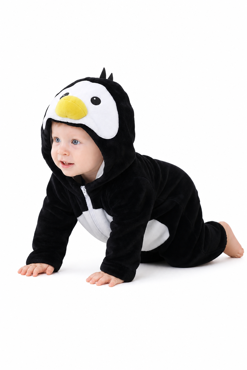 Plush Hooded Baby Penguin Kigurumi Onesie