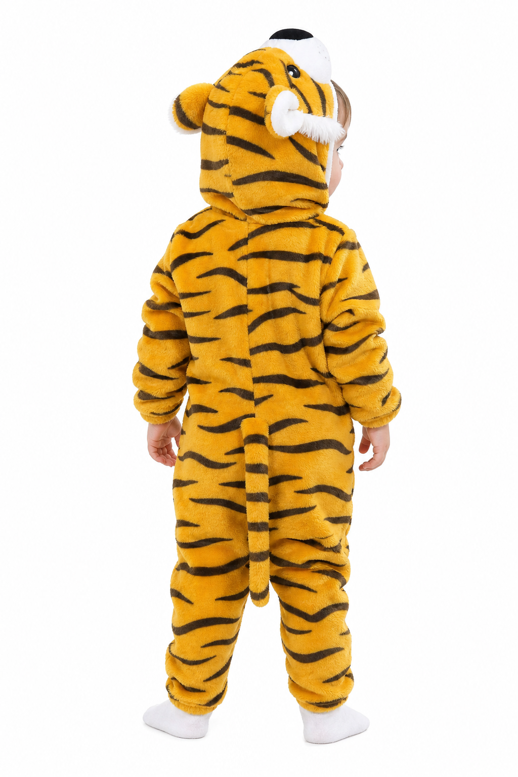 Plush Hooded Tiger Baby Kigurumi Onesie