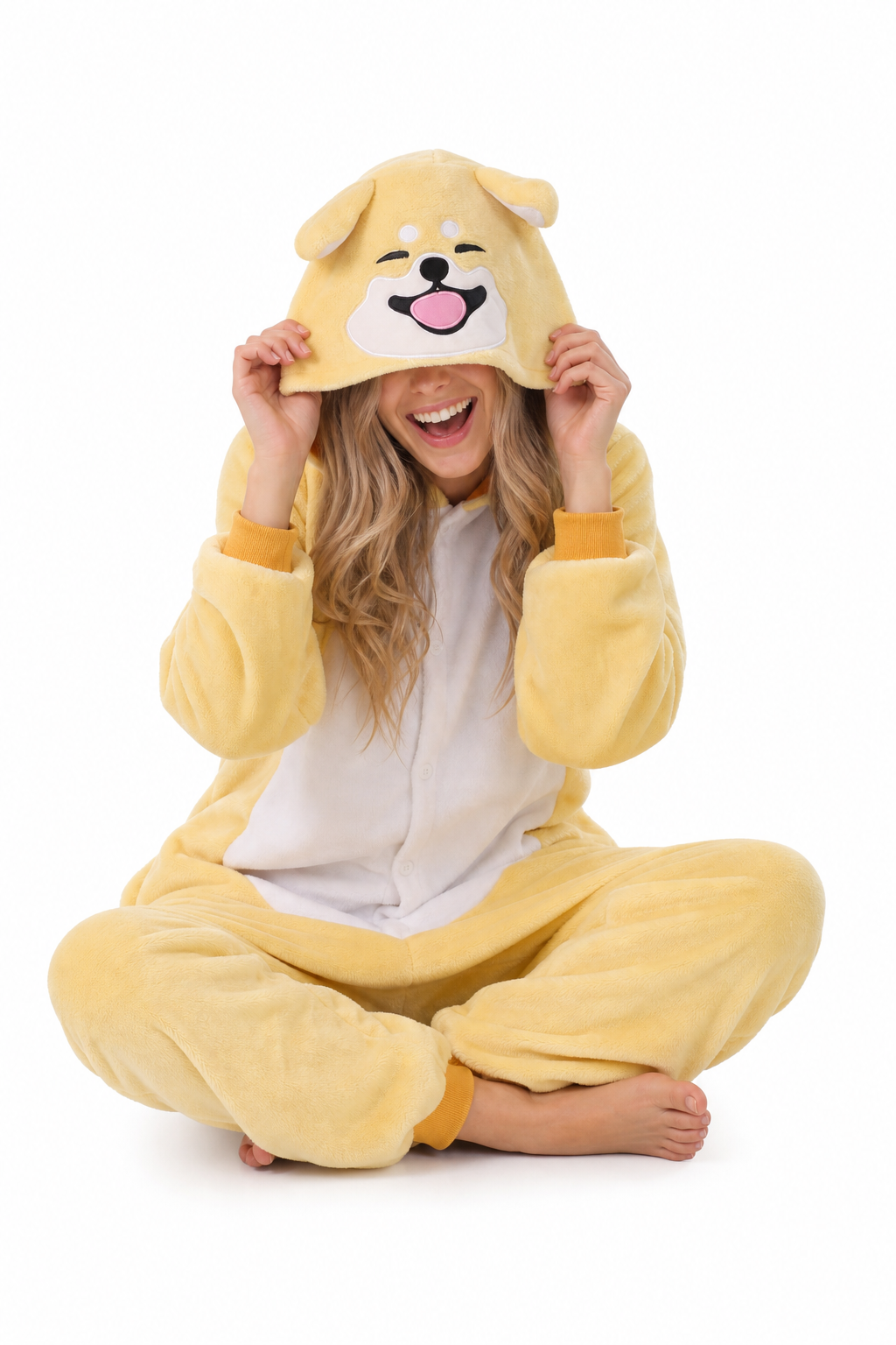 Adult Yellow Shiba Inu Plush Kigurumi