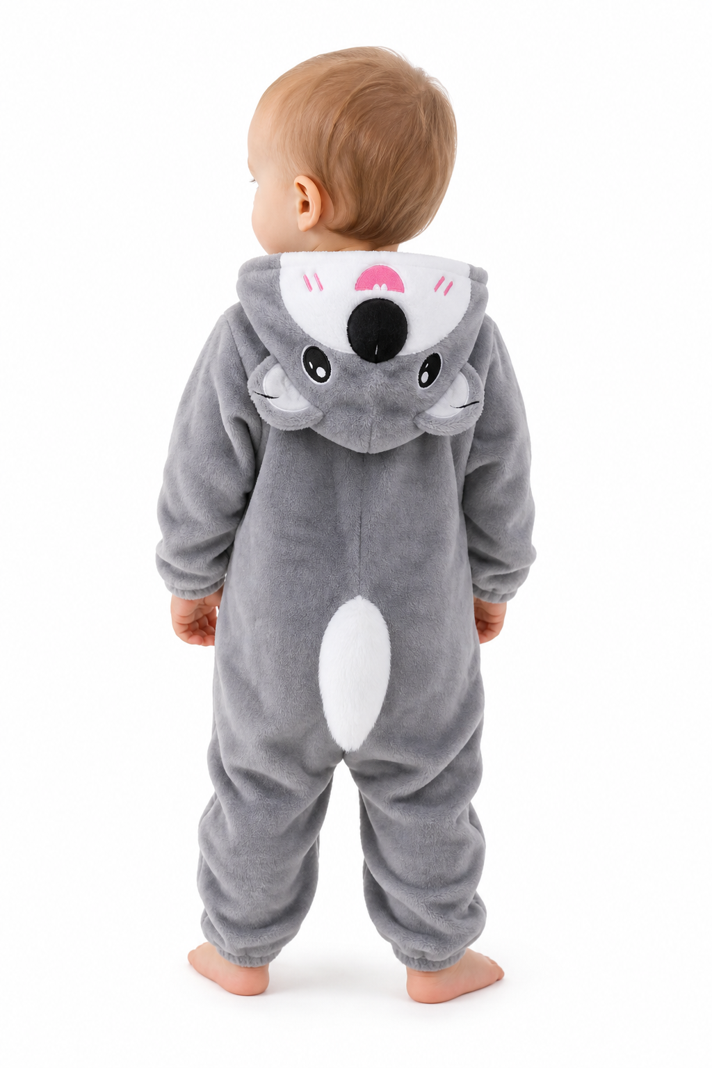 Baby Grey Koala Plush Hooded Kigurumi Onesie