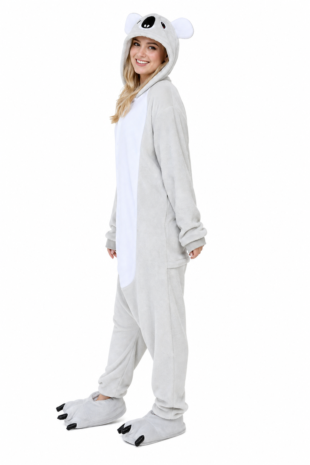 Adult Hooded Grey Koala Kigurumi Onesie