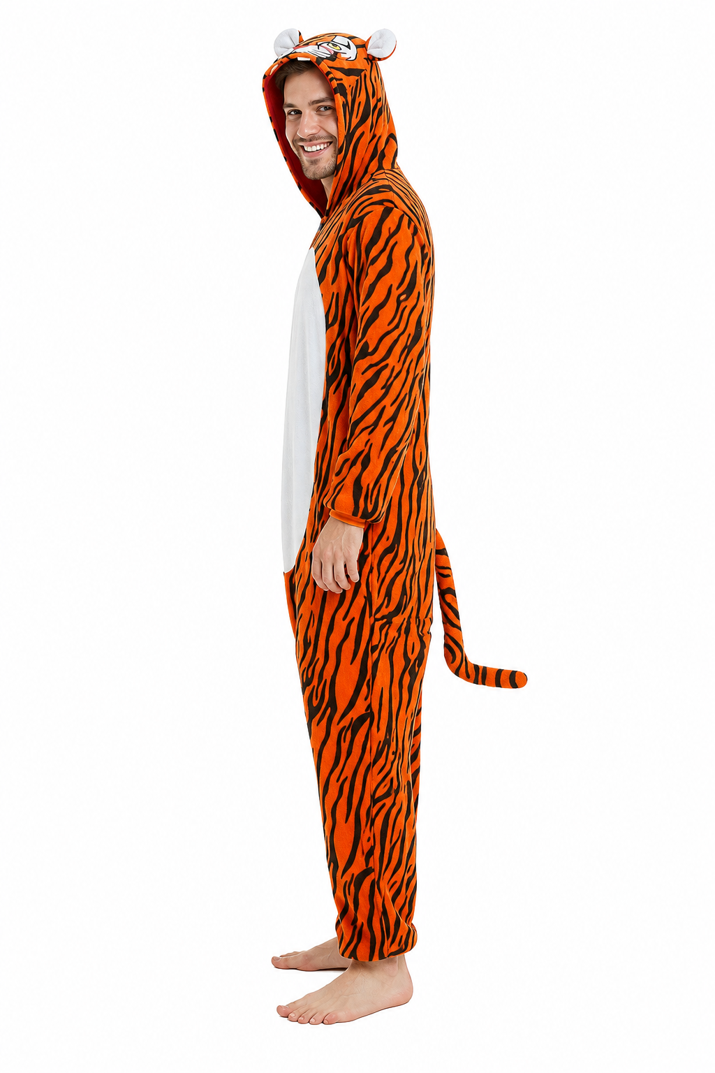 Adult Plush Orange Tiger Animal Kigurumi