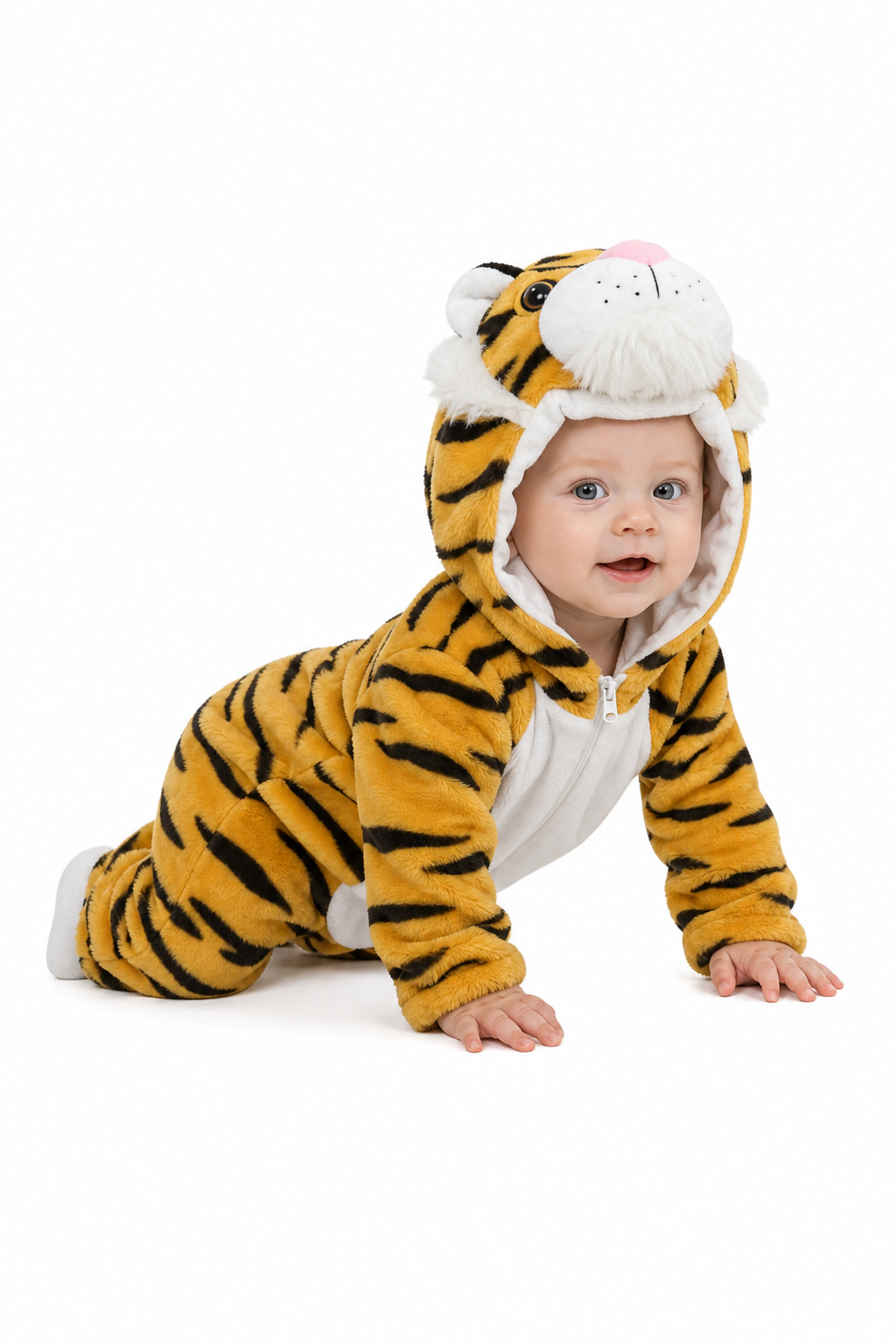 Plush Hooded Baby Tiger Costume