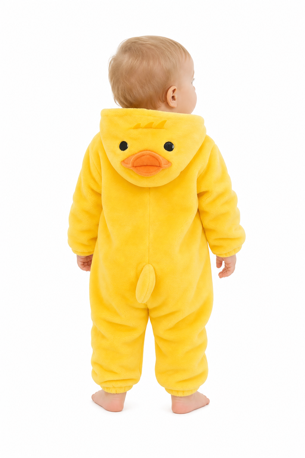 Cute Baby Yellow Duck Plush Hooded Onesie