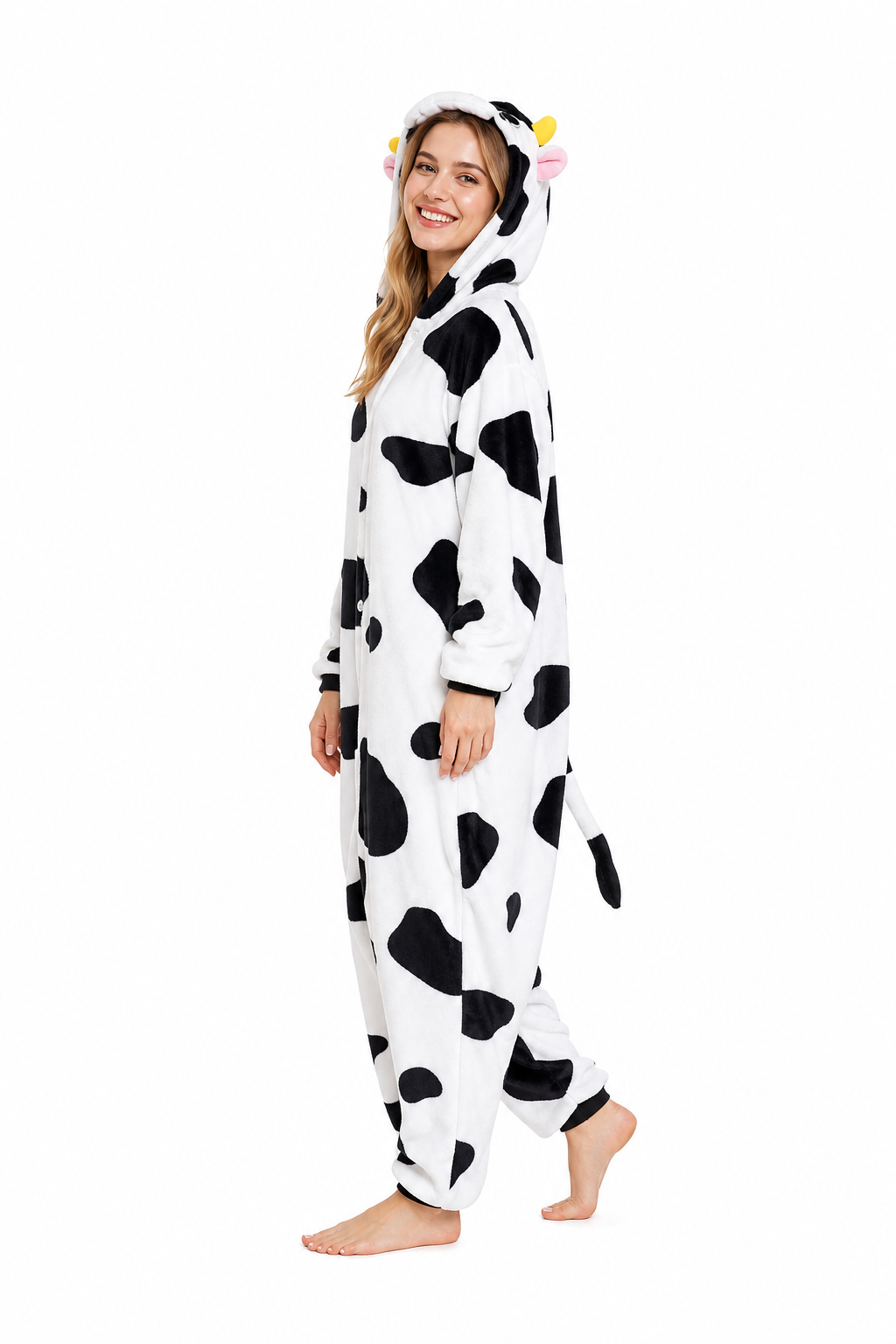 Adult Cow Kigurumi Onesie with Horns