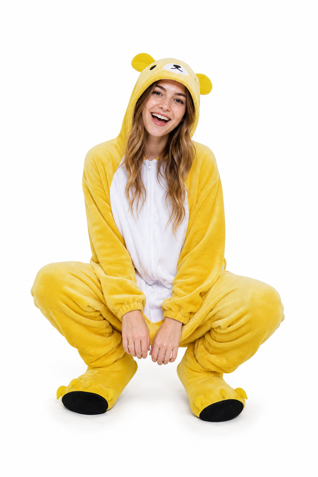 Adult Yellow Bear Kigurumi Onesie