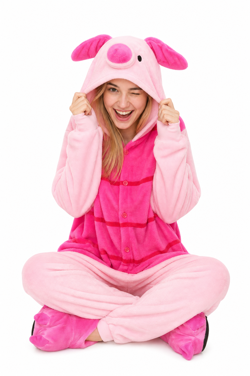 Adult Pink Piglet Kigurumi Onesie