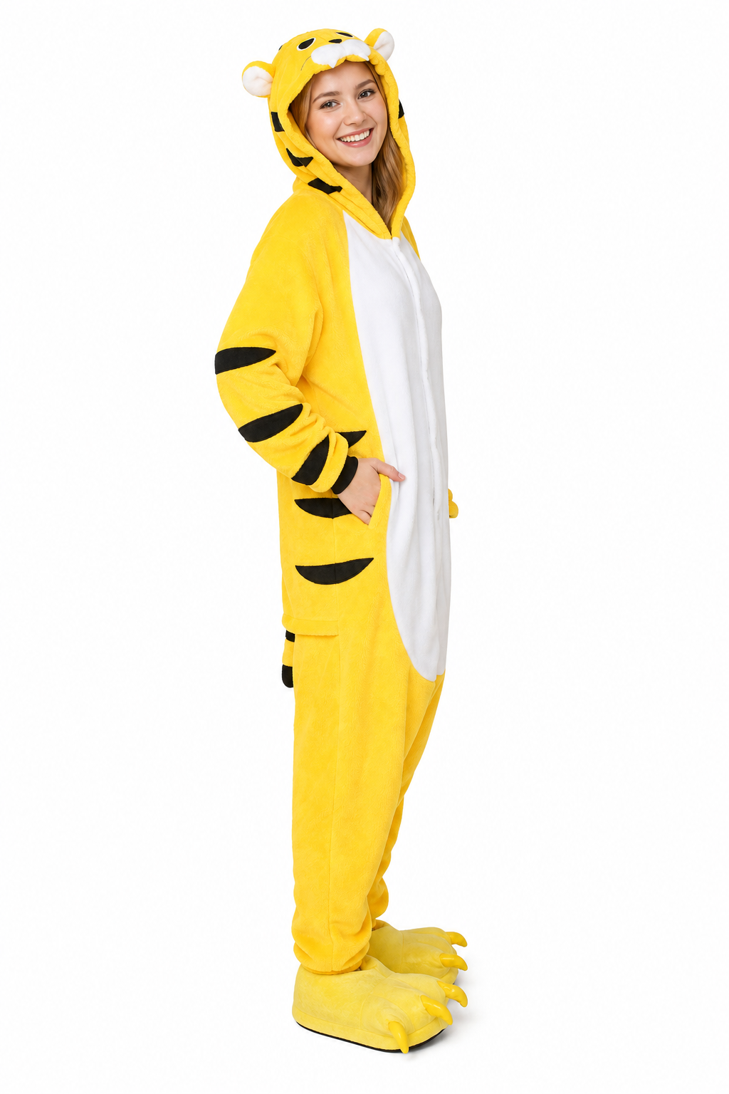 Adult Yellow Tiger Kigurumi Onesie