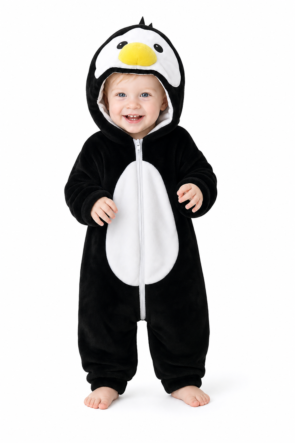 Plush Hooded Baby Penguin Costume